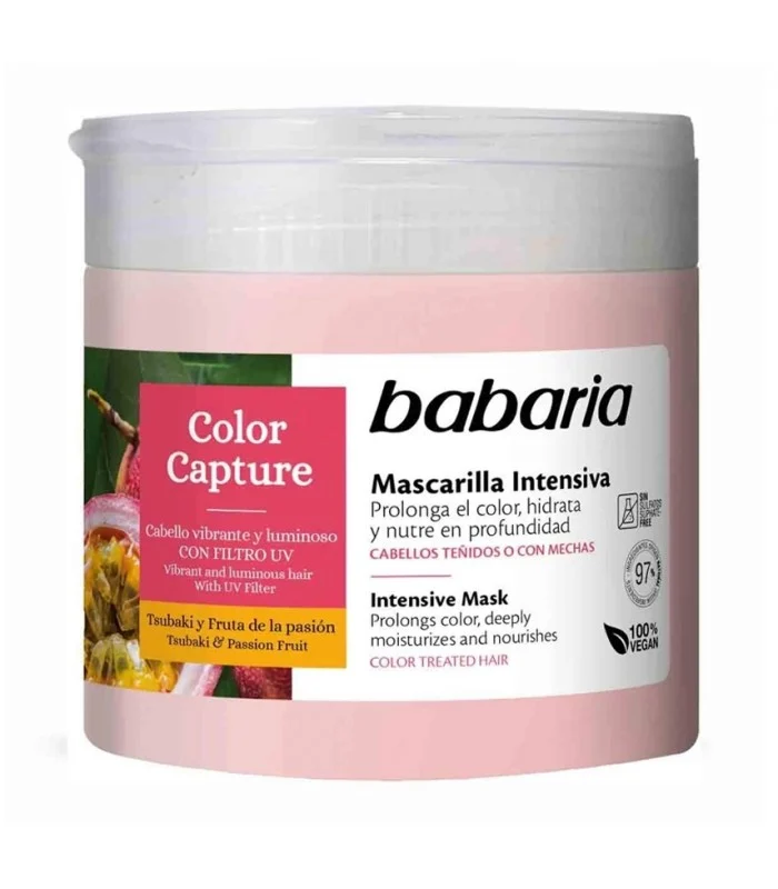 babaria-color-capture-hair-mask.webp ماسک مو کالر کپچر باباریا حجم 400 میلی لیتر - تصویر 1